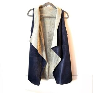 Reversible corduroy vest